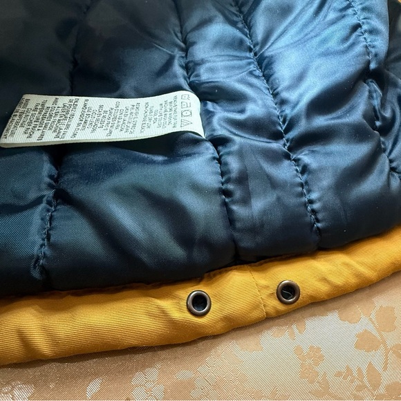 Timberland Toddler Boys Parka Coat Mustard Yellow Faux Fur Hood 3T - Picture 8 of 12